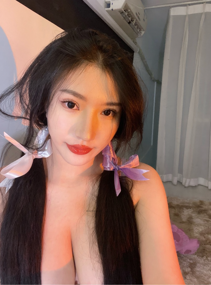 lelepigbaby – 紫色蕾丝低胸装【7P】